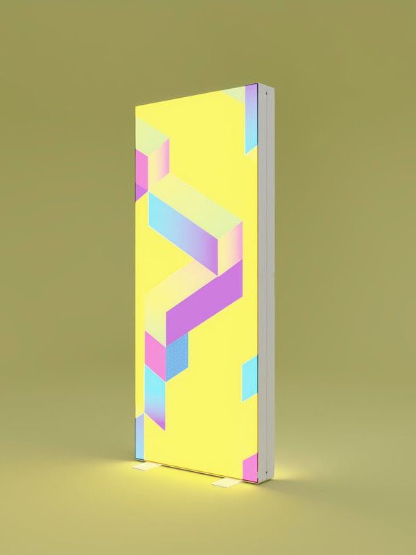PIXLIP GO LIGHTBOX 85 × 200 cm – hinterleuchteter Pop-up-Messestand, werkzeugloser Aufbau