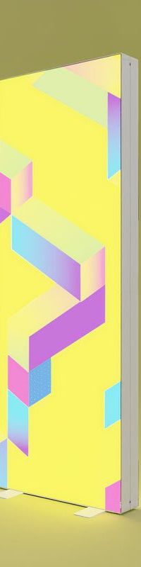 PIXLIP GO LIGHTBOX 85 × 225 cm – hinterleuchteter Pop-up-Messestand, werkzeugloser Aufbau