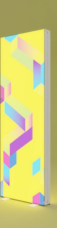 PIXLIP GO LIGHTBOX 85 × 250 cm – hinterleuchteter Pop-up-Messestand, werkzeugloser Aufbau