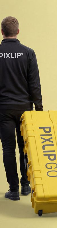 PIXLIP GO TRAVEL CASE – Transportkoffer geöffnet
