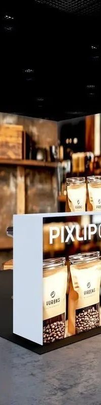 PIXLIP MESSESTAND S-03 – hinterleuchteter Pop-up-Messestand für Messen und Kongresse in der Schweiz